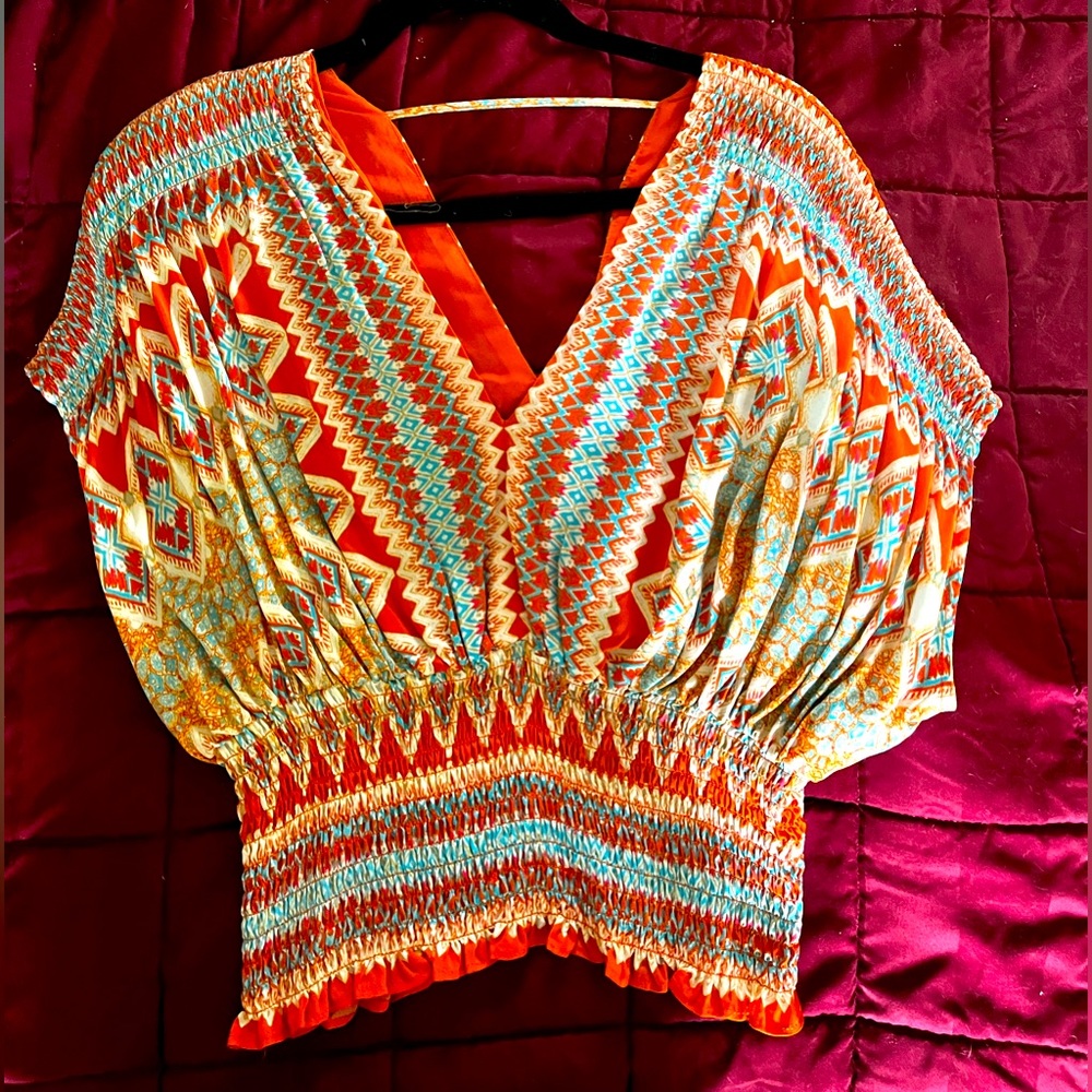 New without tags size M Rose + Olive summer top.